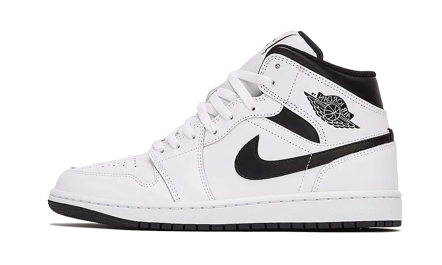 Air Jordan 1 Mid White Black - White Black Air Jordan 1 Mid