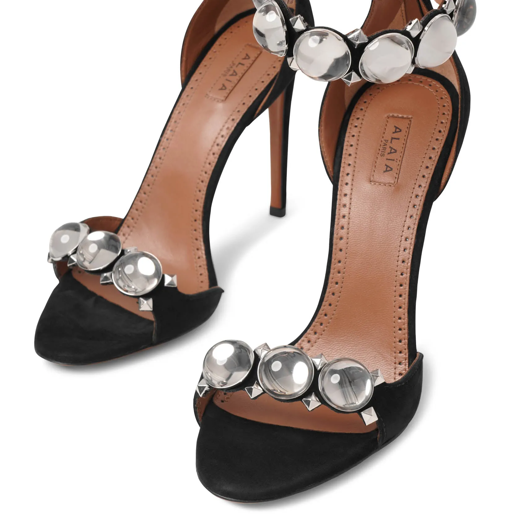 Alaïa Black Plexi La Bombe 110 Sandals