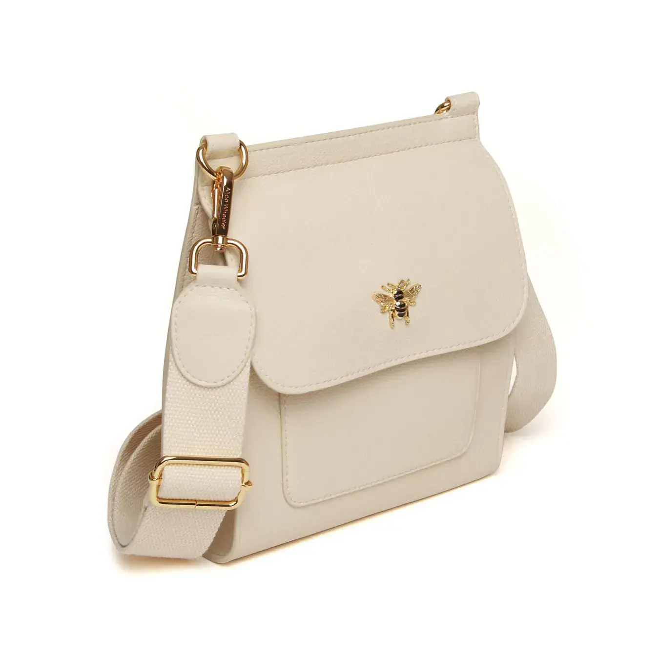 Pastel Cream Bloomsbury Crossbody Bag by Alice Wheeler