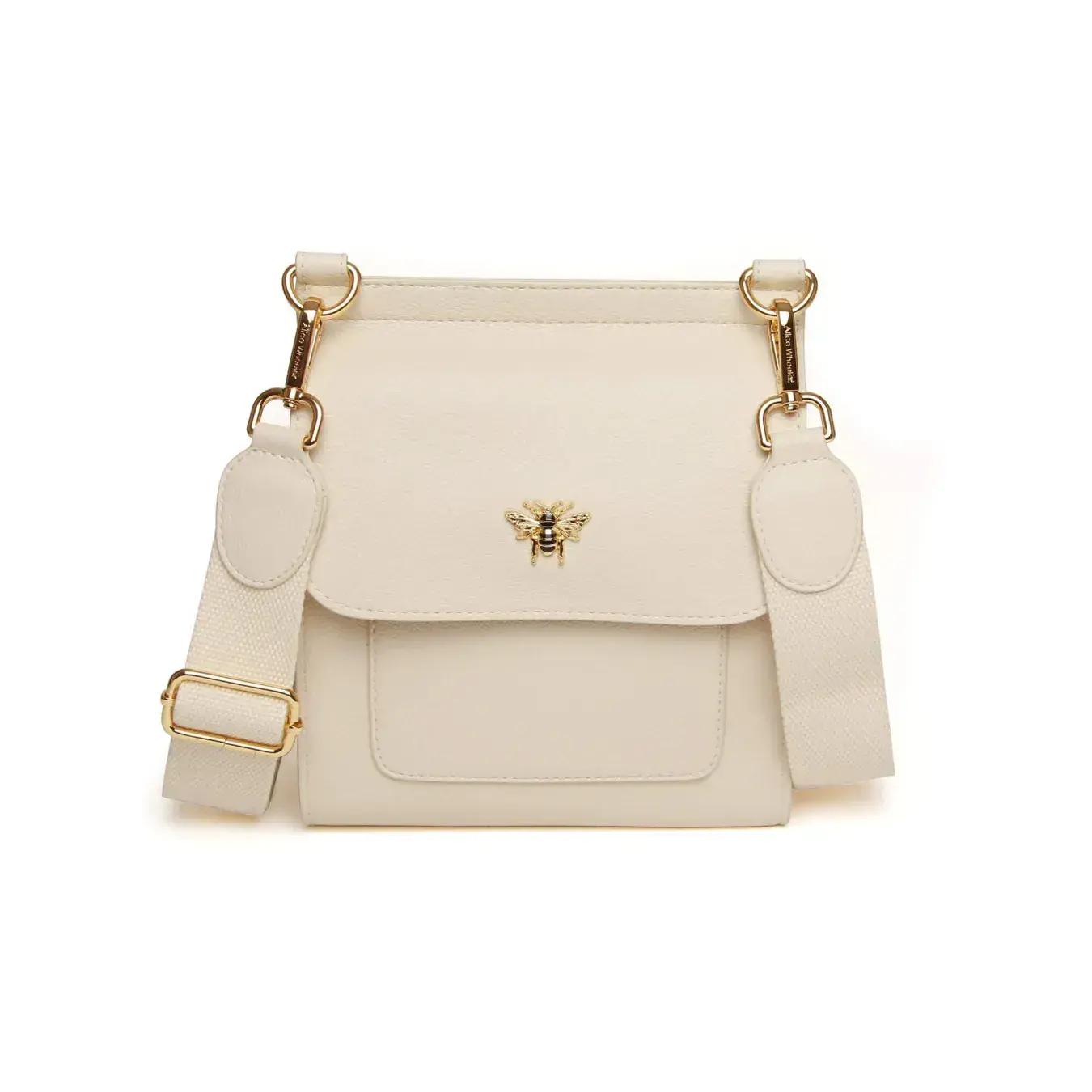 Pastel Cream Bloomsbury Crossbody Bag by Alice Wheeler