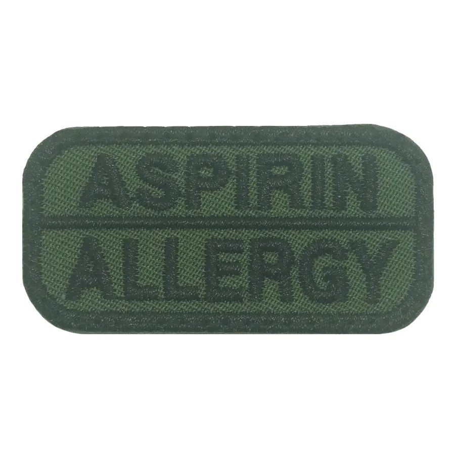 Allergy Patch for Aspirin in Olive Drab Color