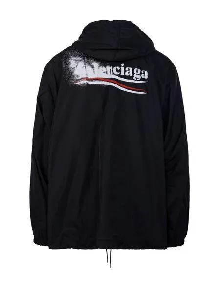 Balenciaga Black Short Windbreaker