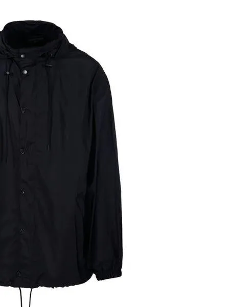 Balenciaga Black Short Windbreaker