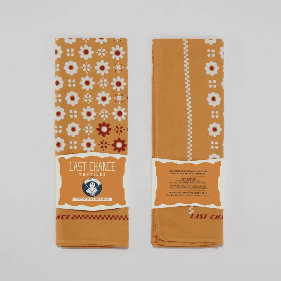 Bandana Cotton Switcharoo - Honey