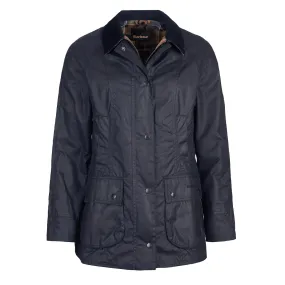 Barbour Women's Beadnell Wax Jacket in Navy