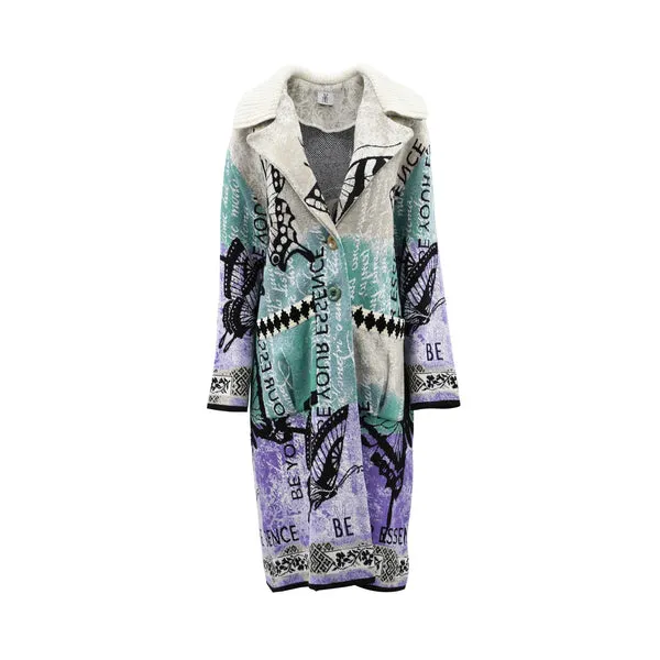 Beye Multi-Colored Women's Coat