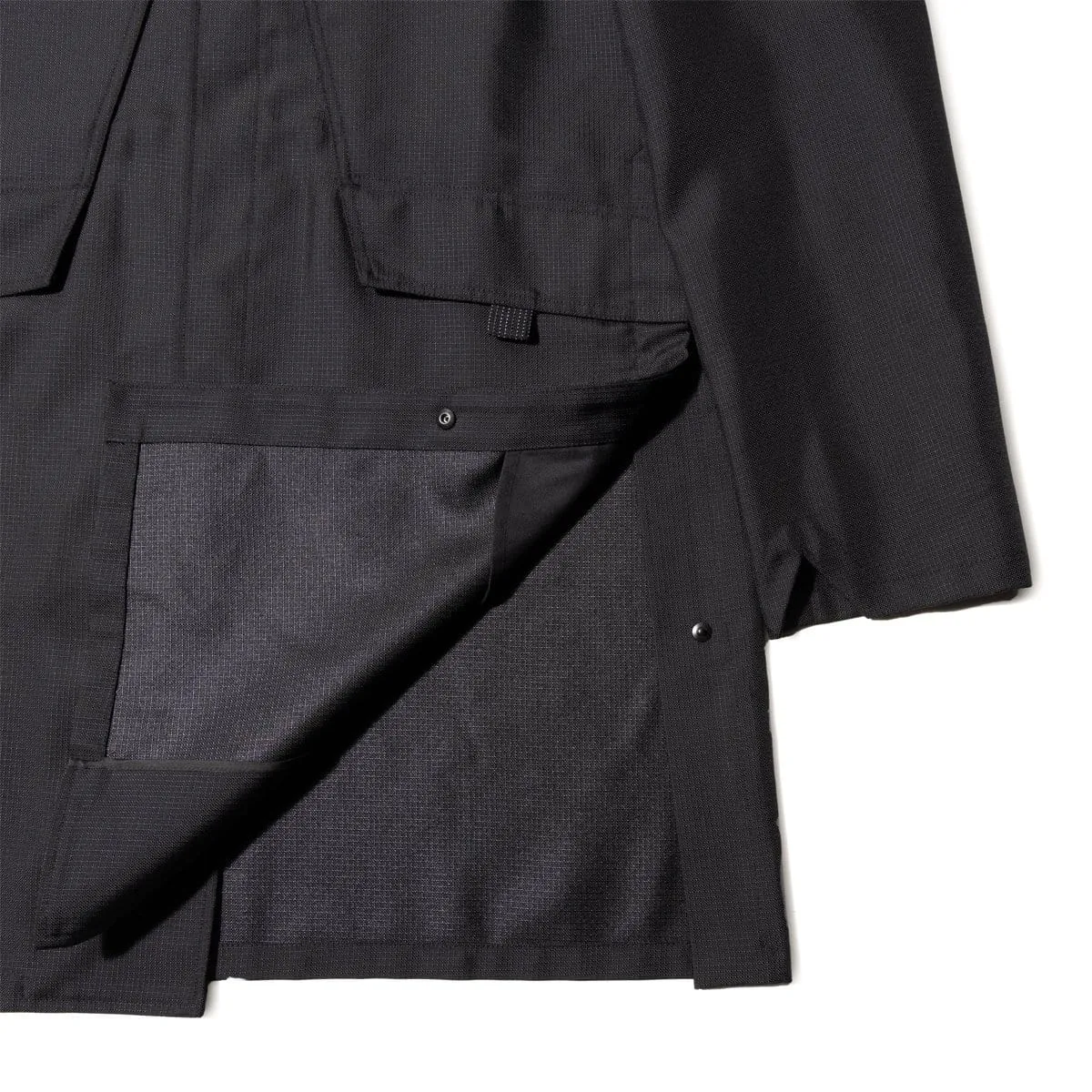 Black Cordura Double Vent Coat