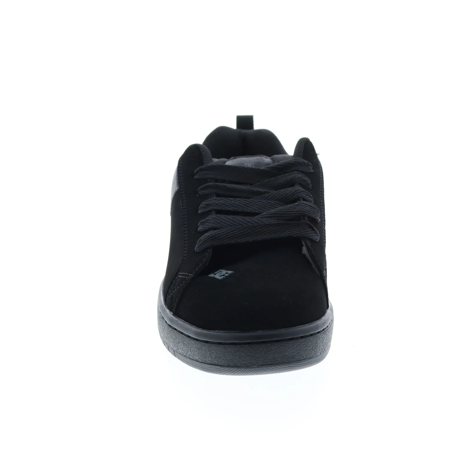 Black Nubuck Skate Sneakers - DC Court Graffik Men's Shoes