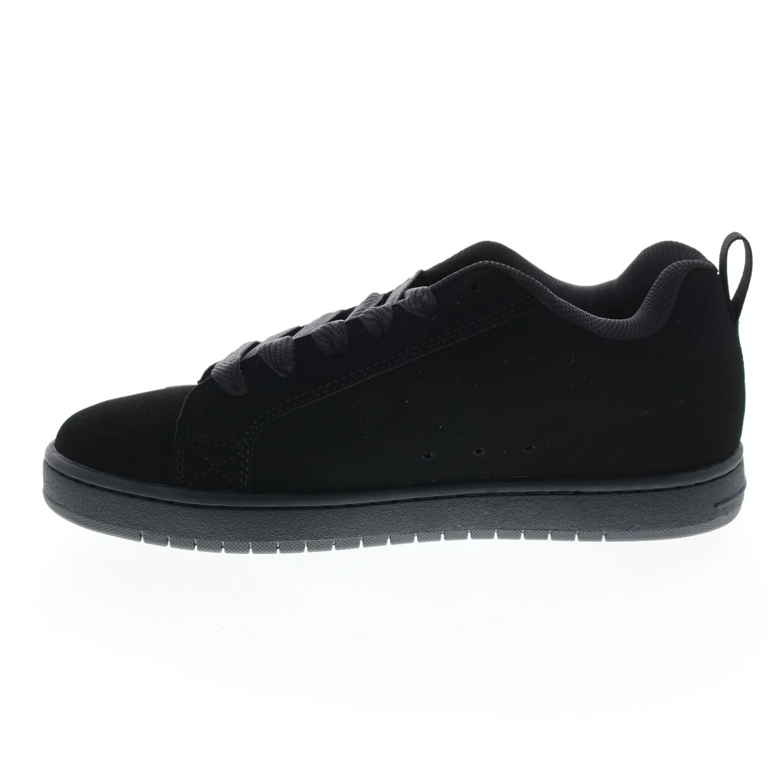 Black Nubuck Skate Sneakers - DC Court Graffik Men's Shoes