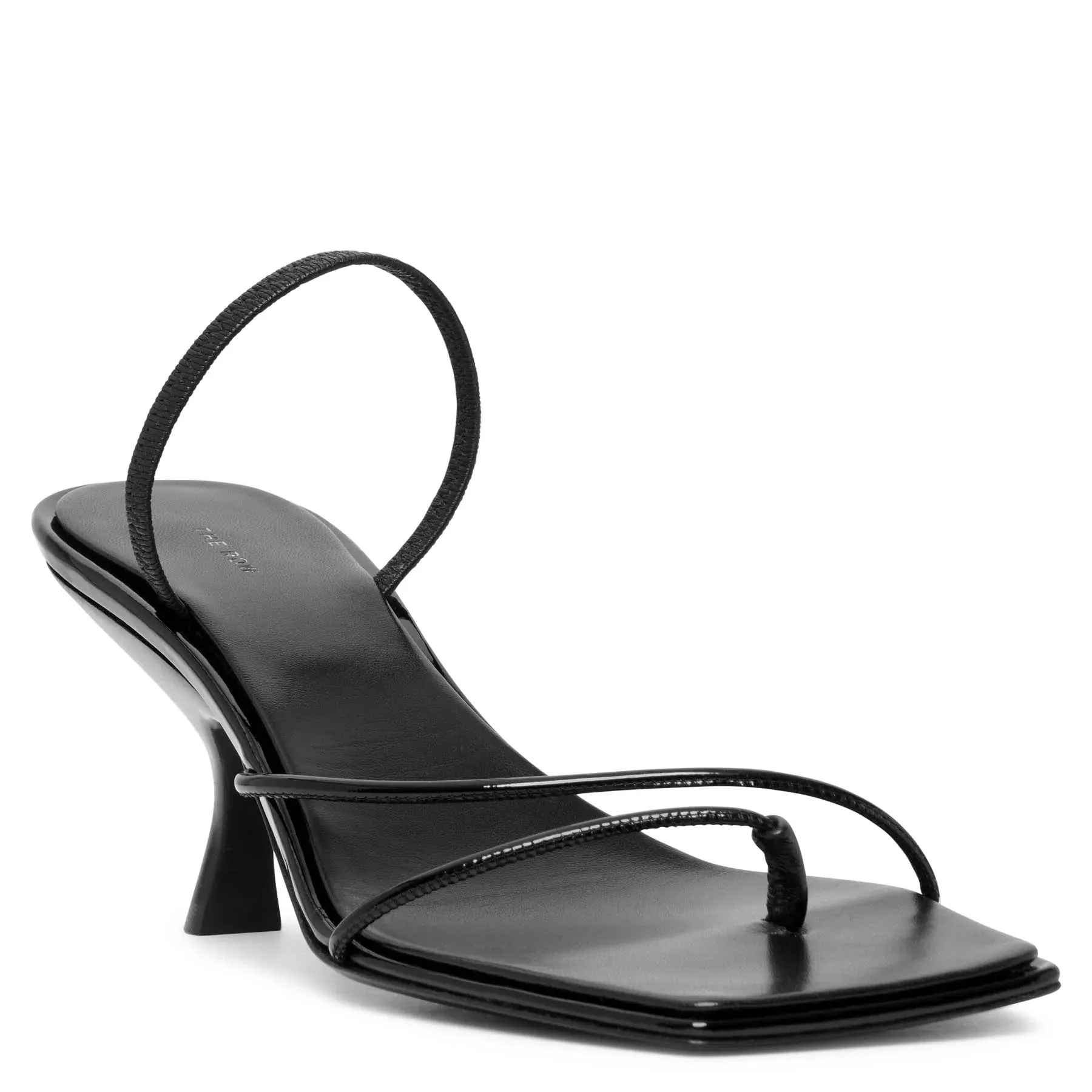 Black Patent Sandals by Row Rai