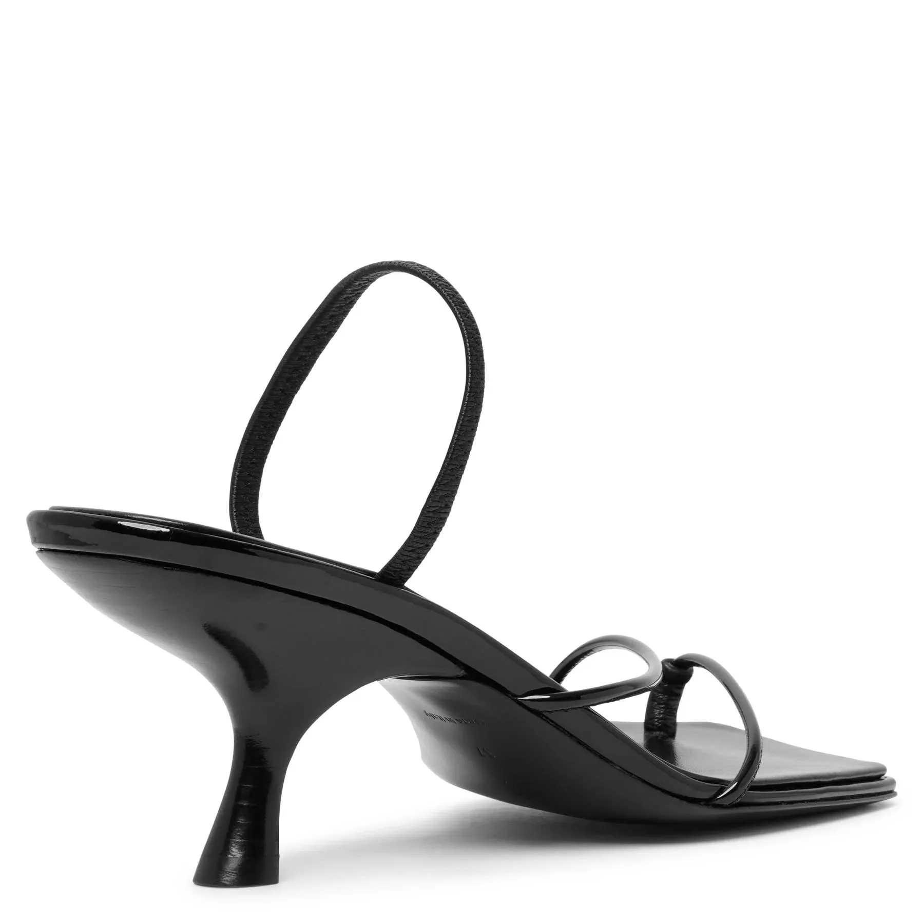 Black Patent Sandals by Row Rai