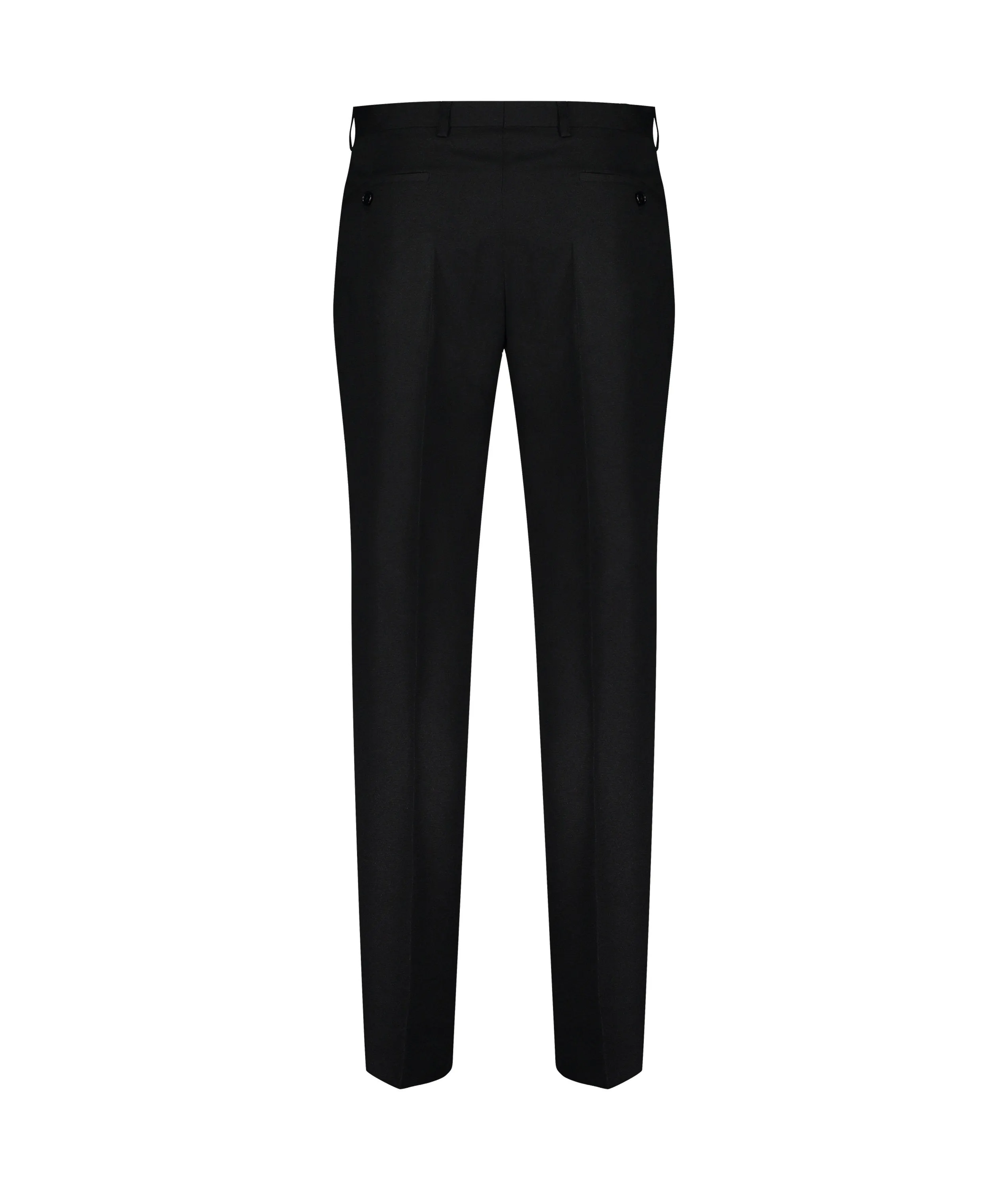 Black Textured Pants