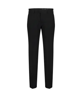 Black Textured Pants