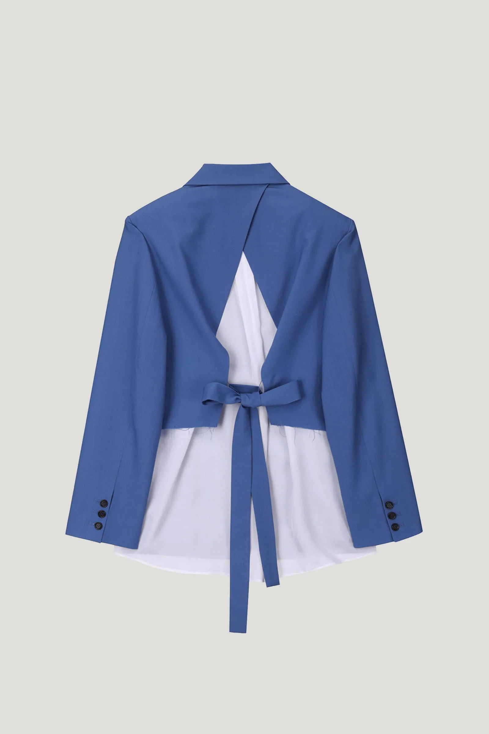 Blue Tiered Back Coat