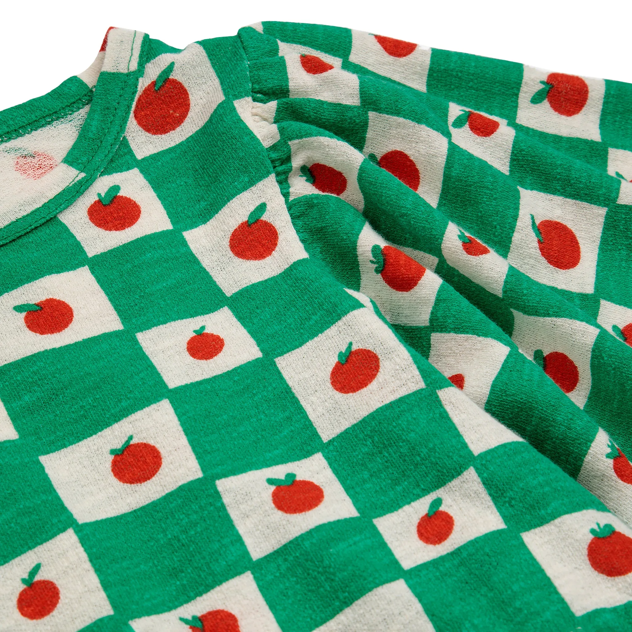 Bobo Choses Child Tomato Green All Over Dress