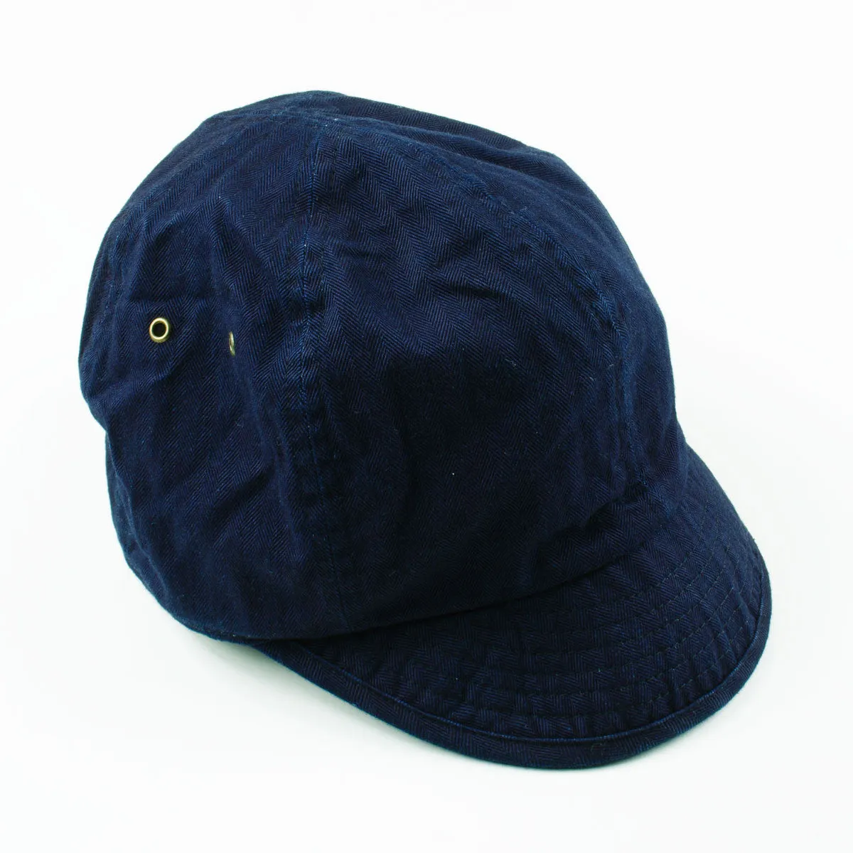 cableami Cap Indigo Herringbone