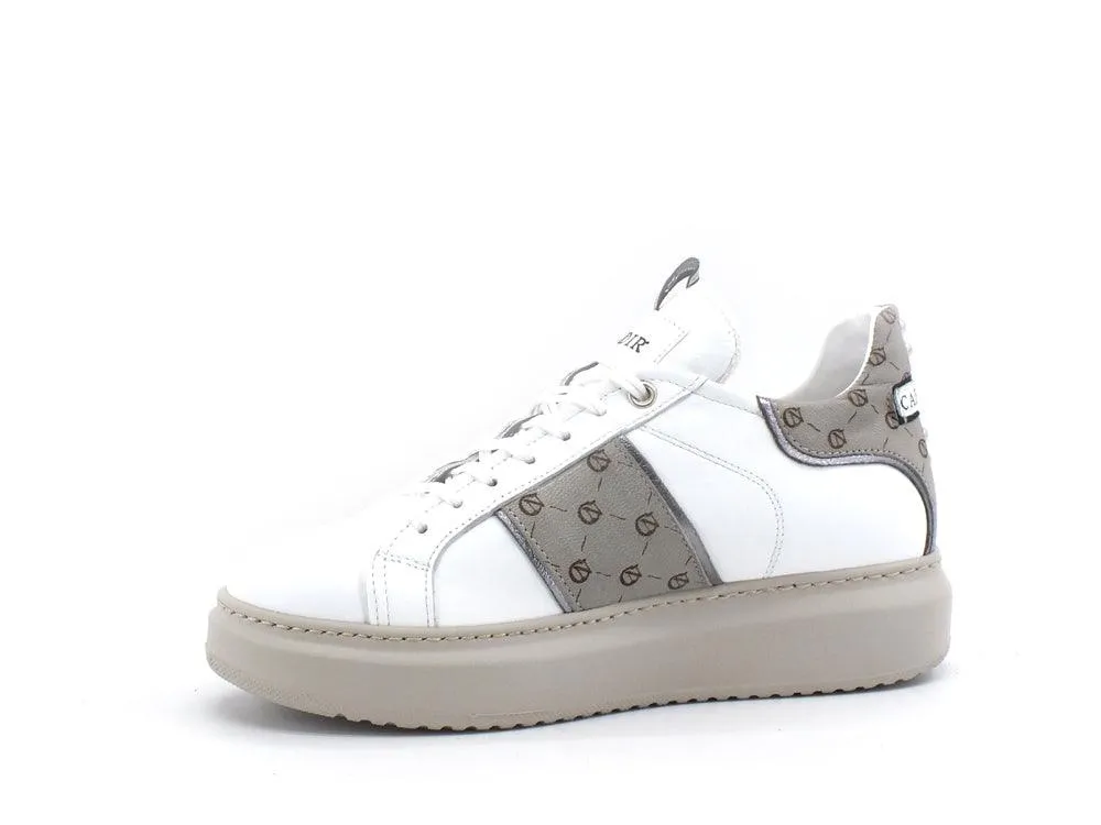 CAFENOIR Platform Sneaker White Tortora Studs DE1411