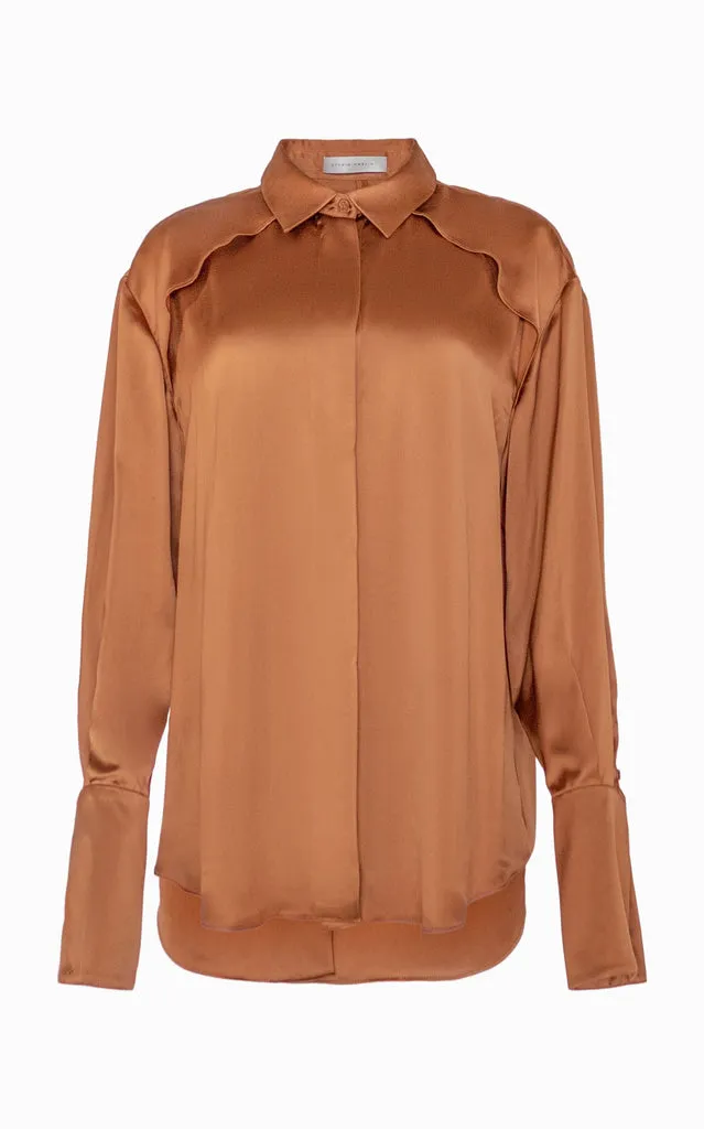 Caramel Molten Yoke Shirt