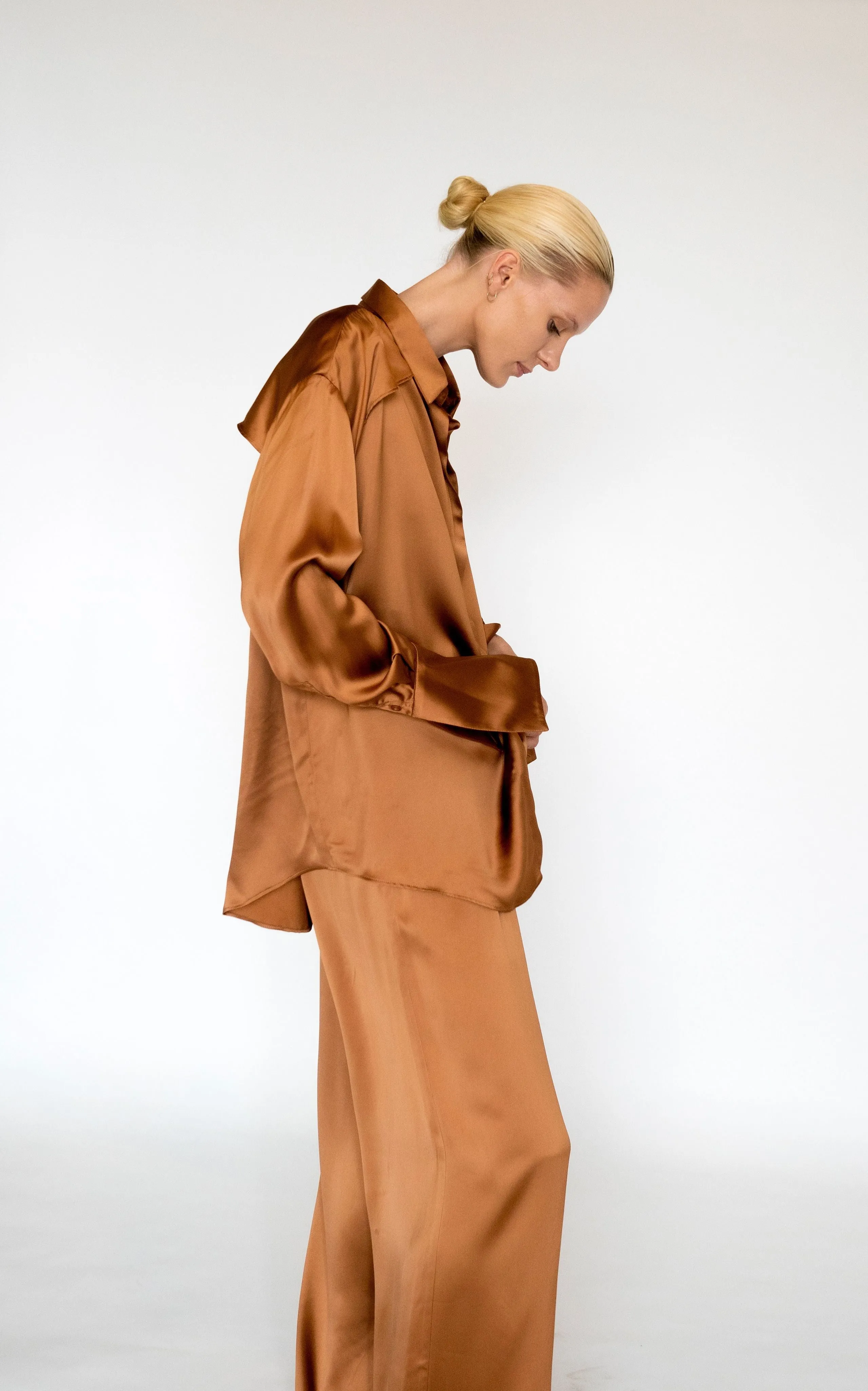 Caramel Molten Yoke Shirt