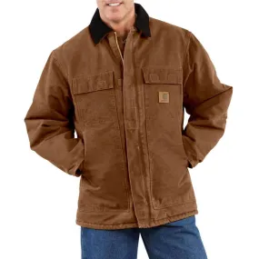 Carhartt Men's Sandstone Traditional Coat with Style C26