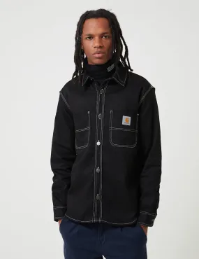 Carhartt-WIP Chalk Shirt Jacket Regular Fit Black Rigid