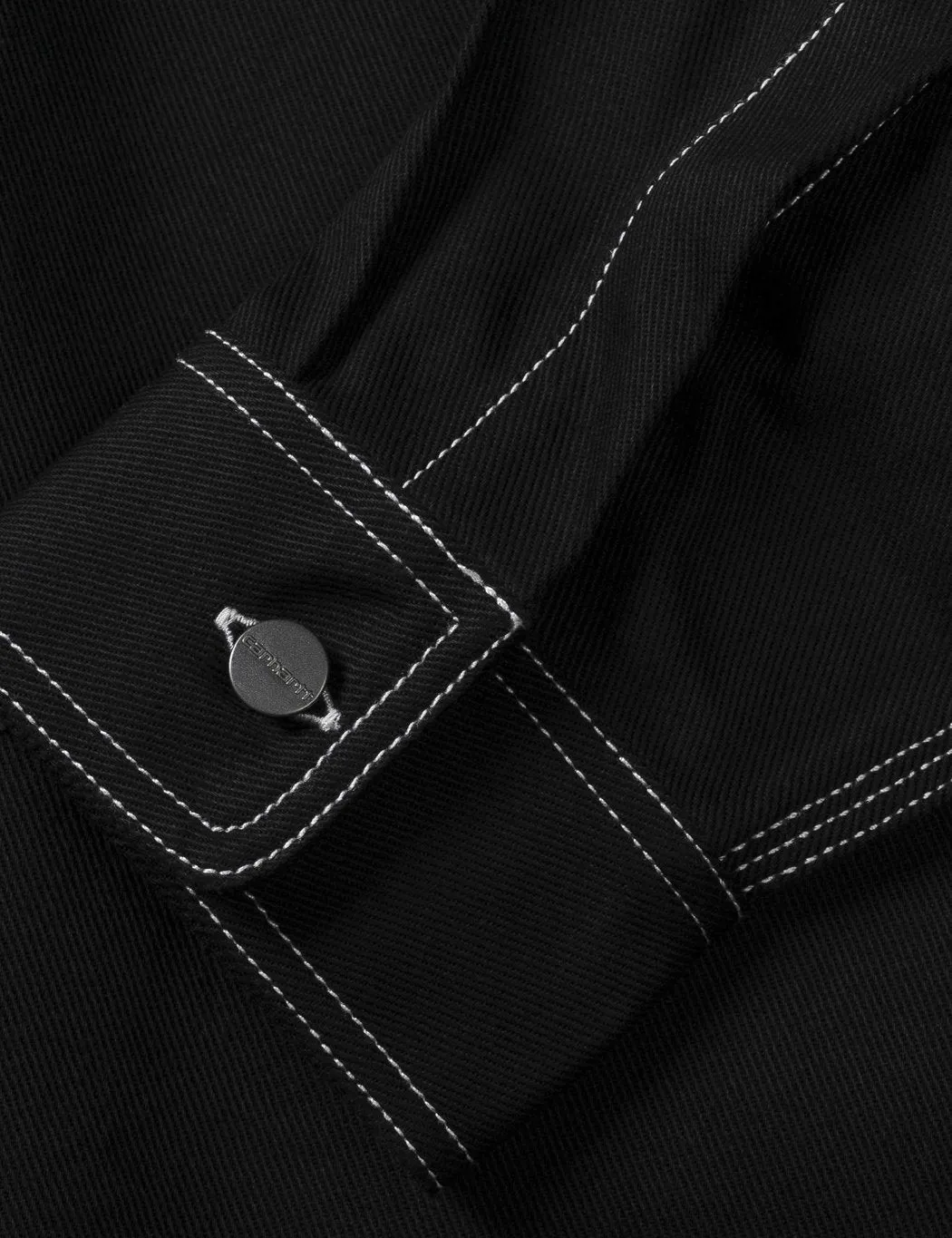 Carhartt-WIP Chalk Shirt Jacket Regular Fit Black Rigid