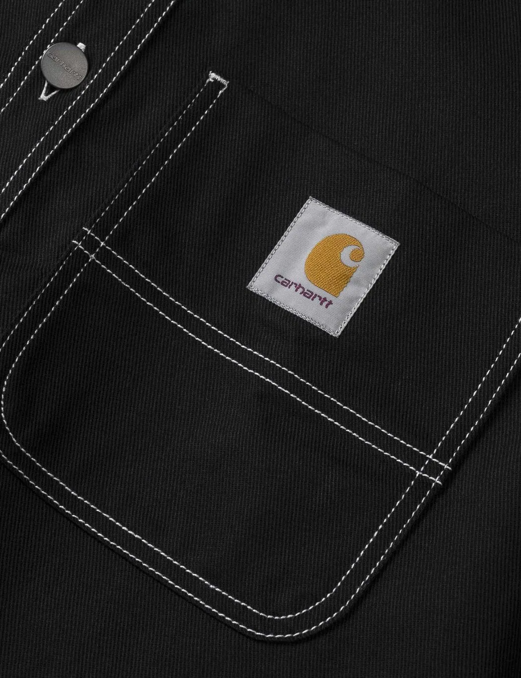 Carhartt-WIP Chalk Shirt Jacket Regular Fit Black Rigid