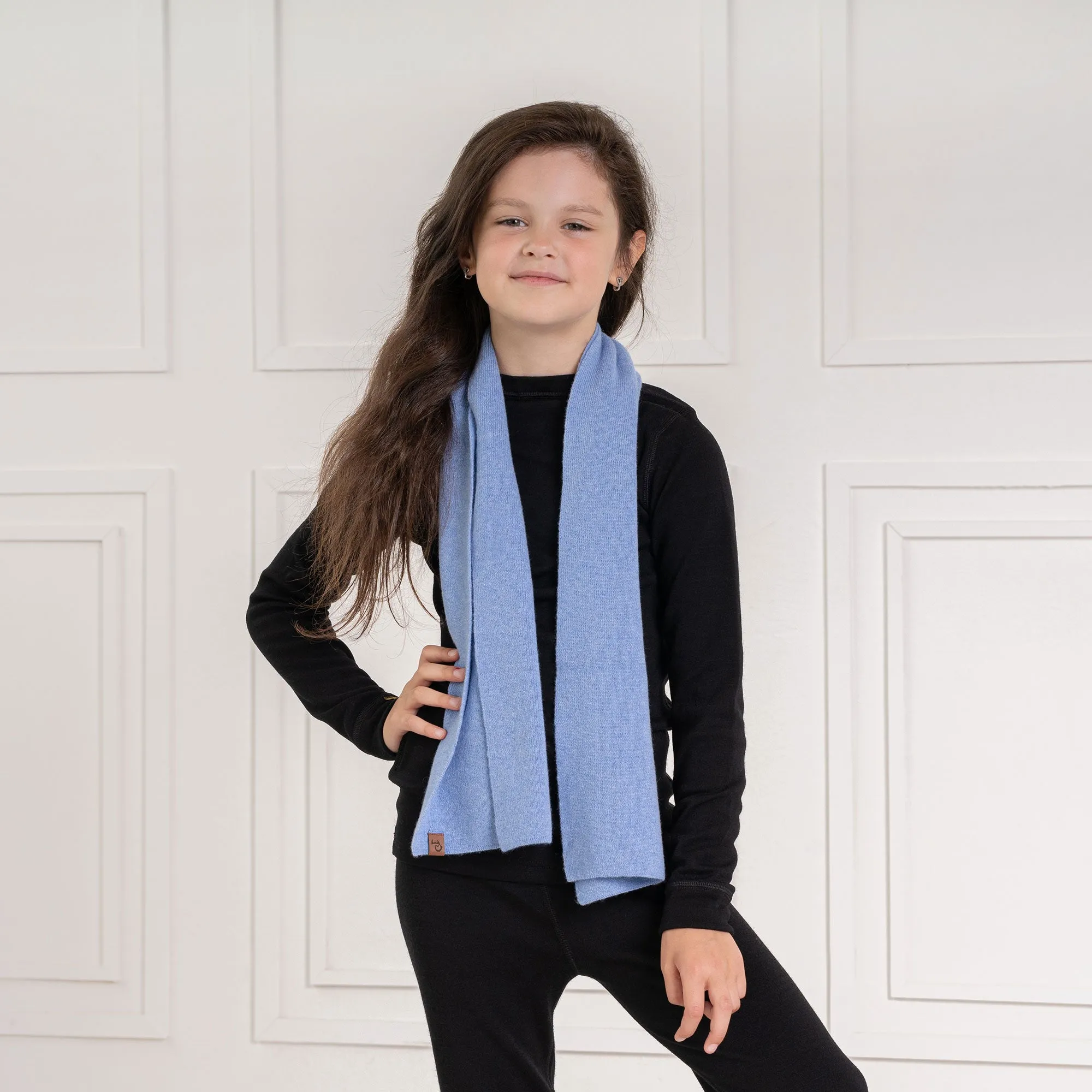 Cashmere Blend Children's Knit Scarf