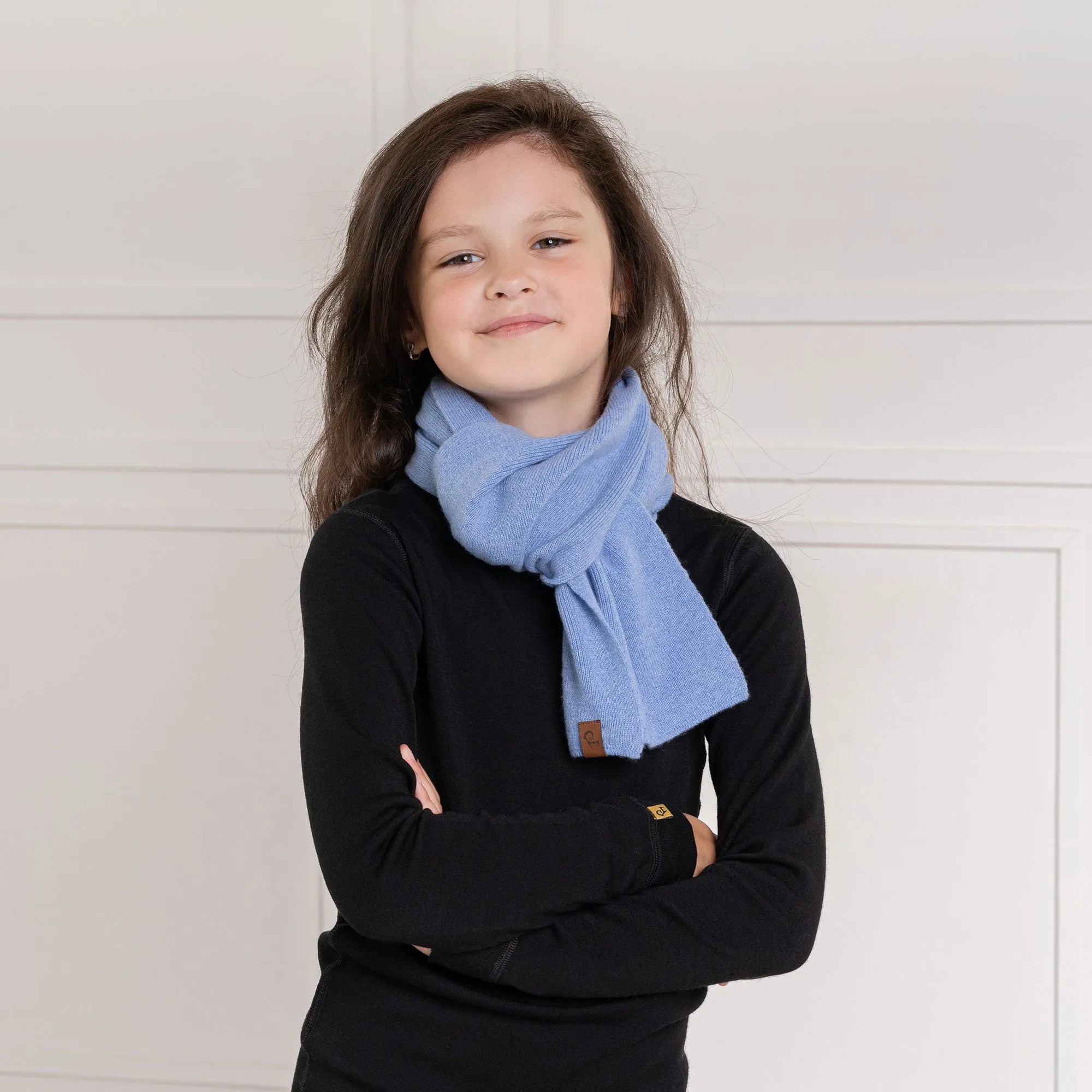 Cashmere Blend Children's Knit Scarf