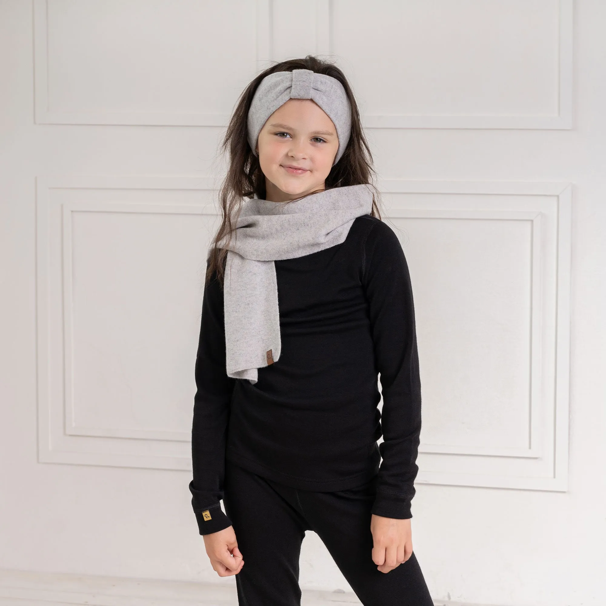 Cashmere Blend Children's Knit Scarf