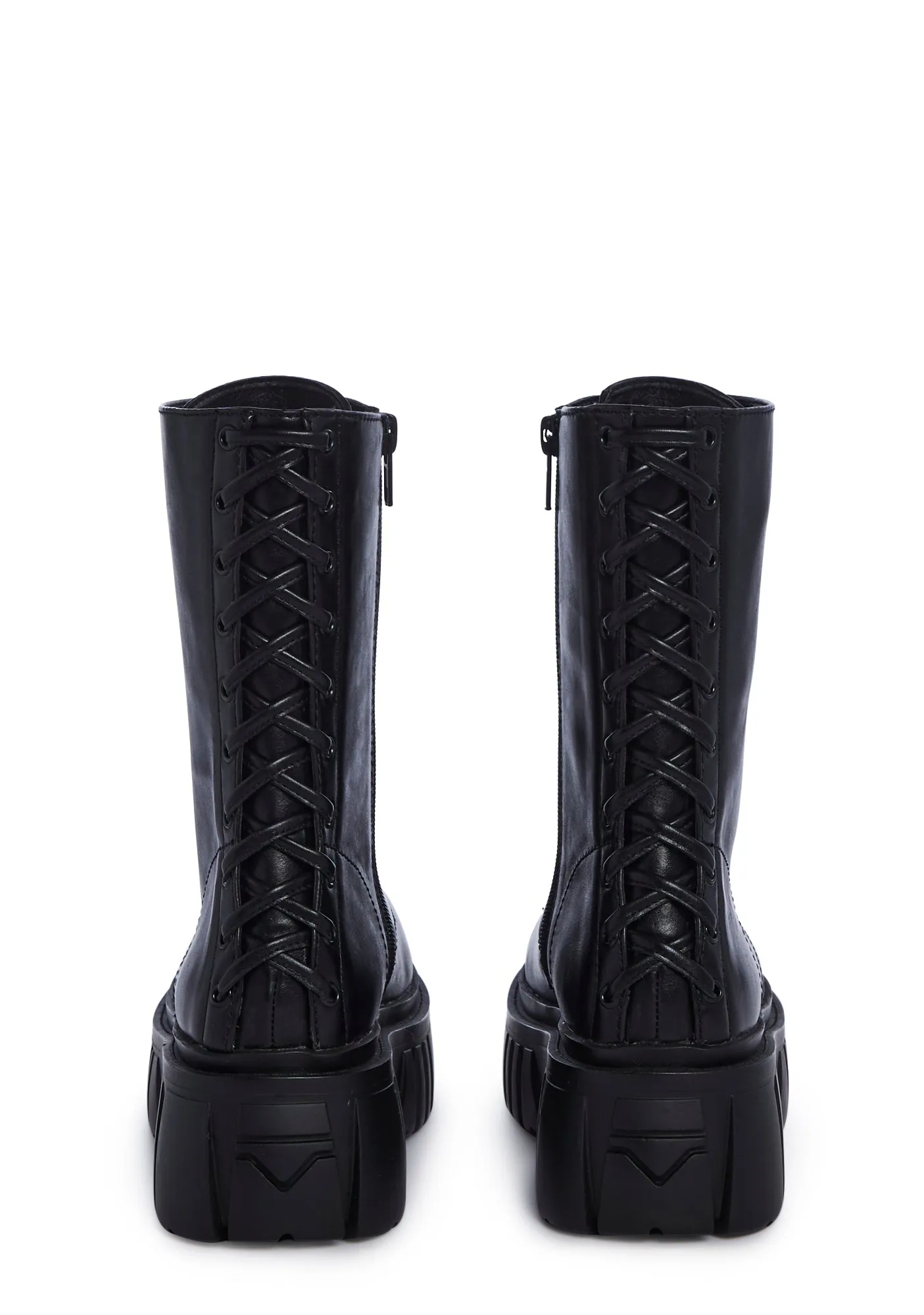 Celestial Candy Black Corset Boots