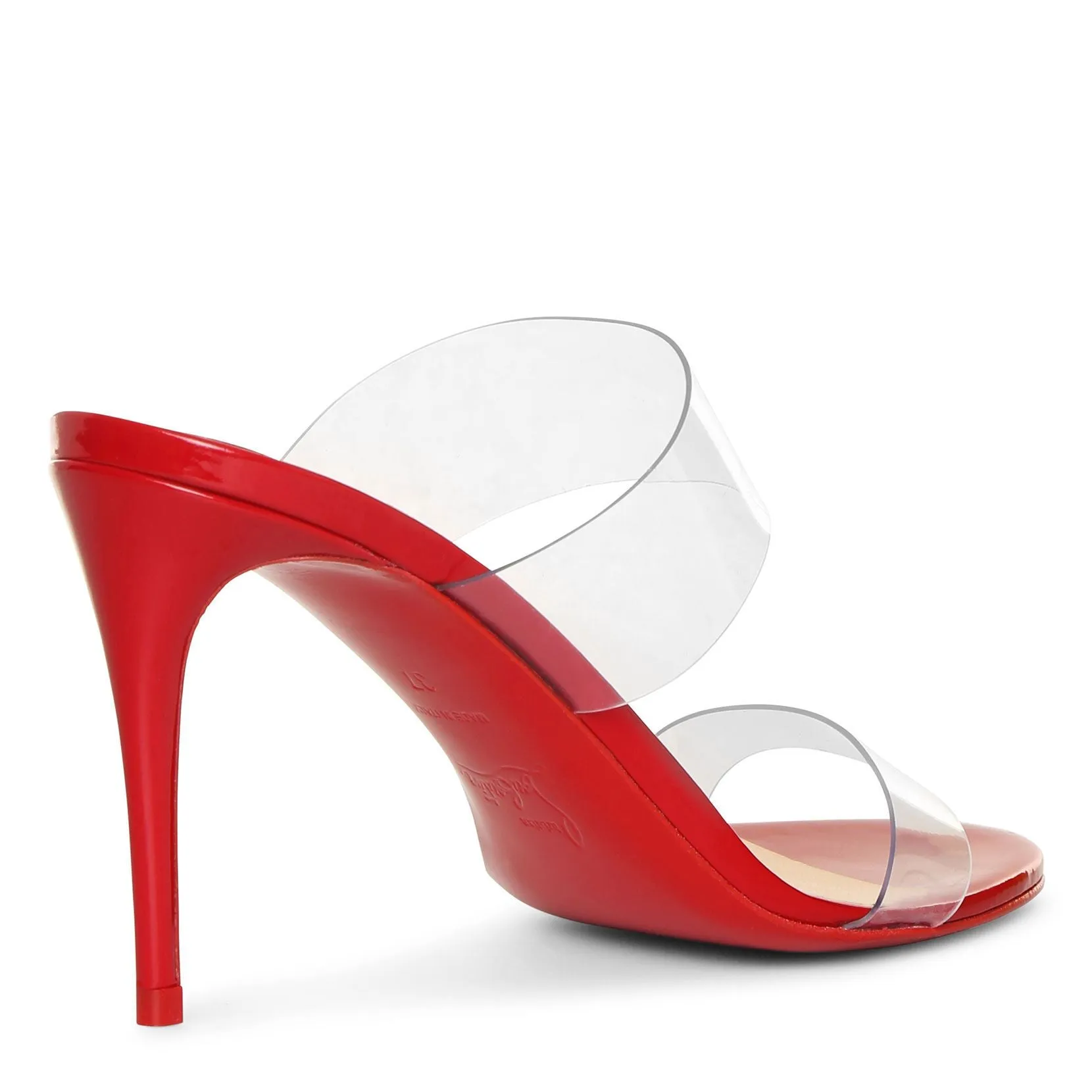 Christian Louboutin Just Nothing 85 Patent PVC Sandals