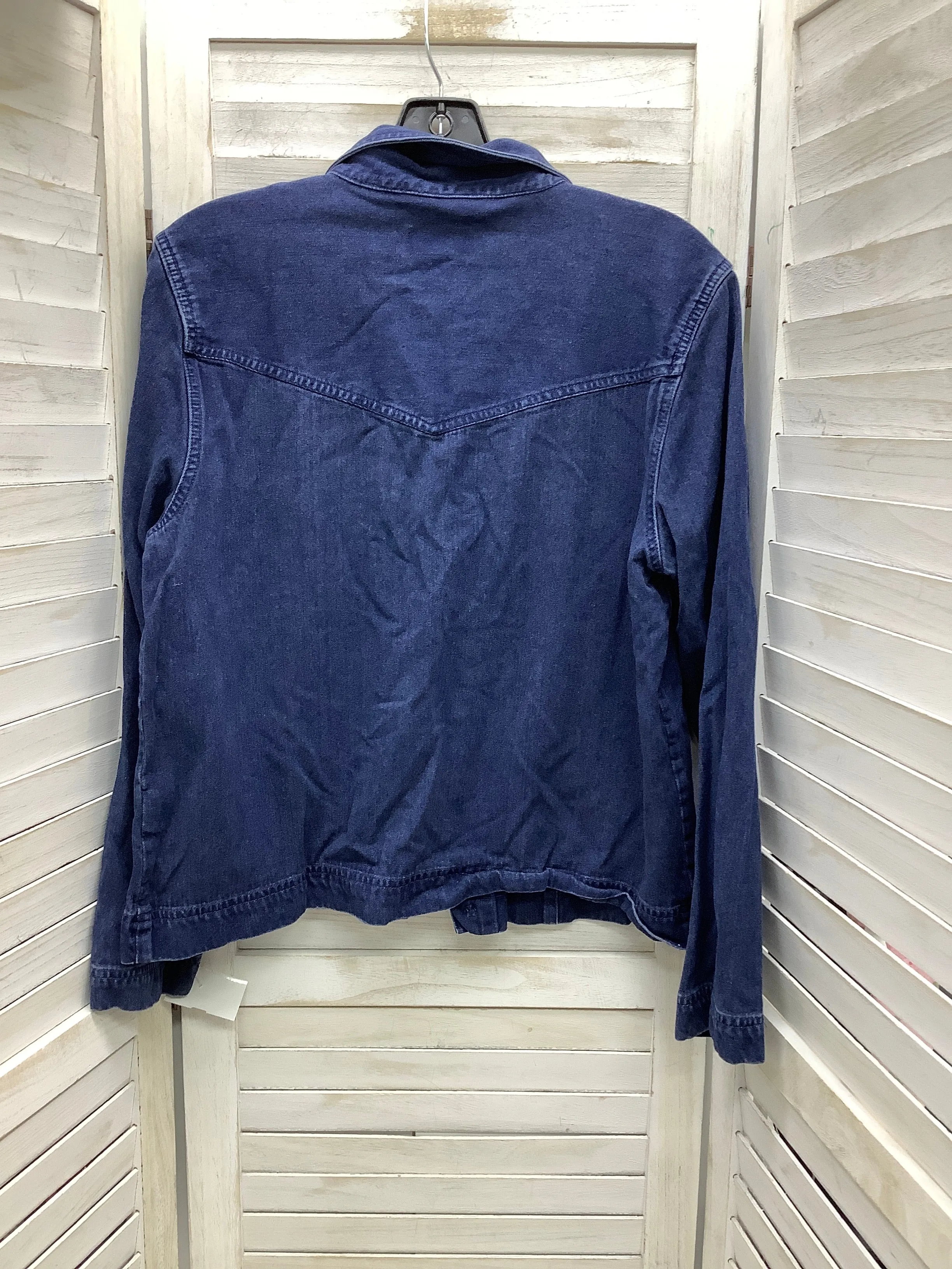 Christopher and Banks Blue Denim Jacket, Size Large