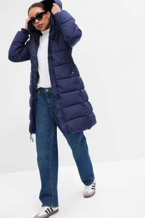 ColdControl Blue Long Puffer Coat