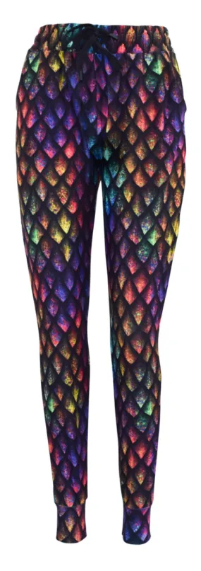 Colorful Dragon Scale Sweatpants