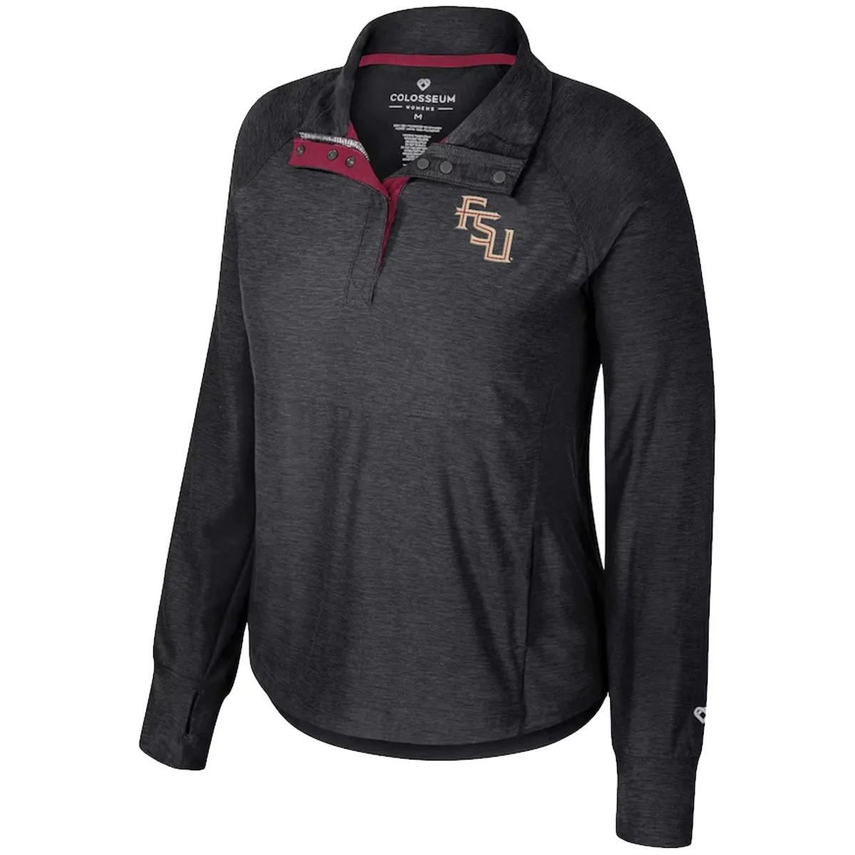 Colosseum Women's FSU Logo Windshirt - Black