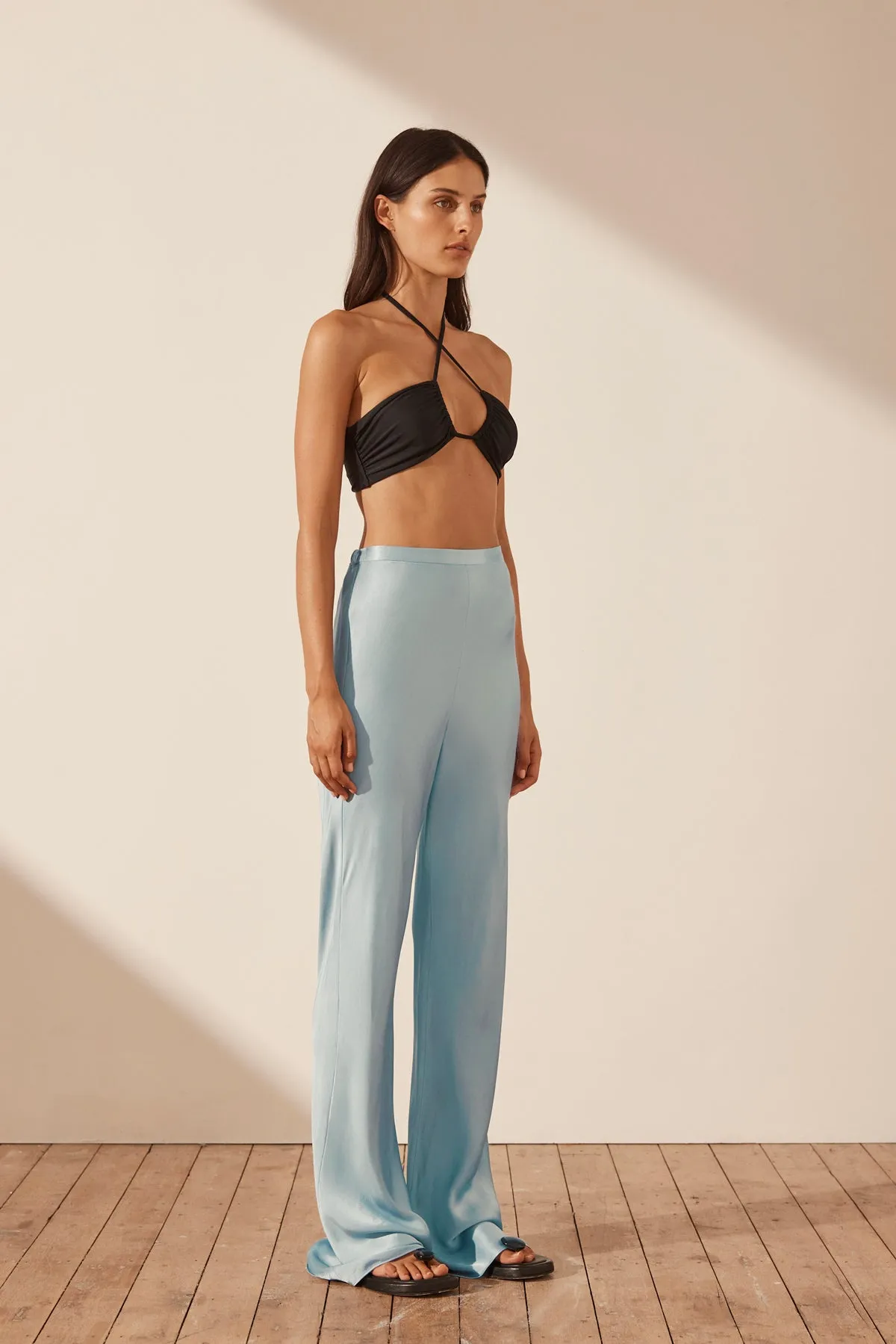 Cool Blue Bias Cut Pant - Camille