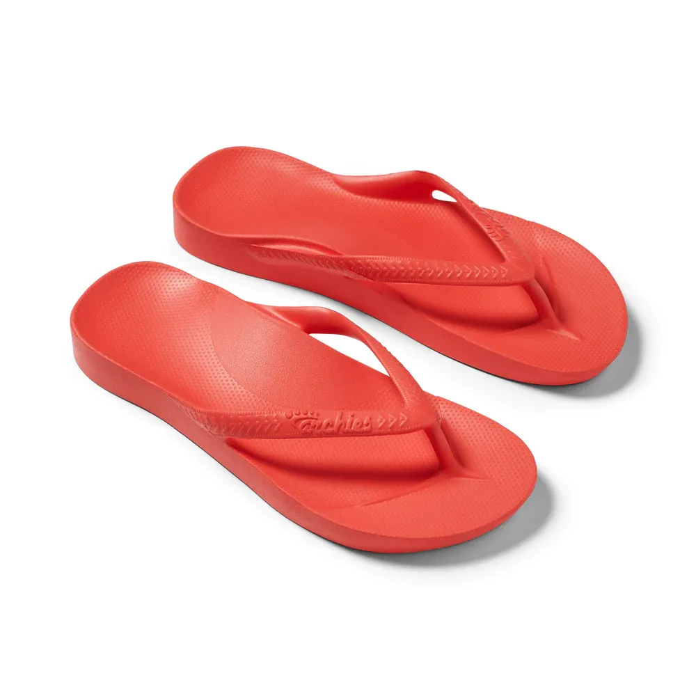 Coral Flip Flops by Archies.