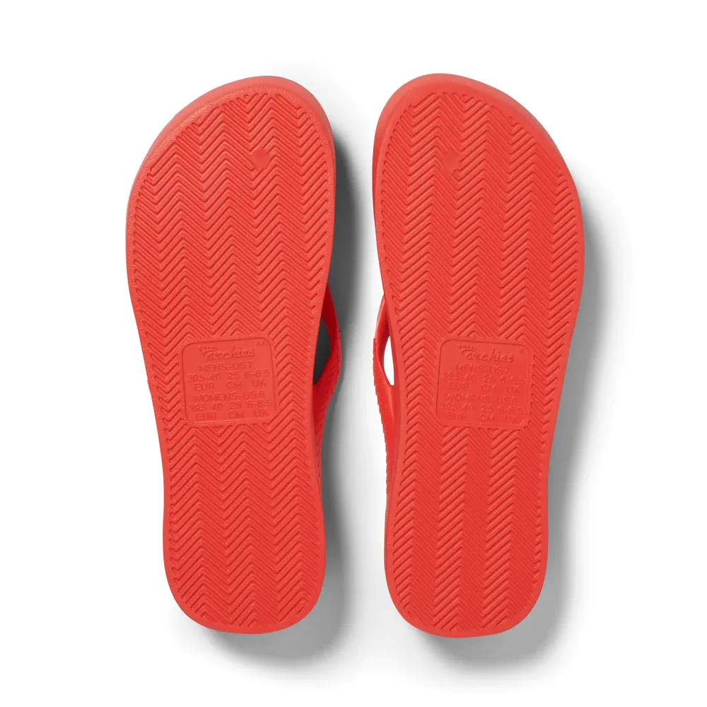 Coral Flip Flops by Archies.