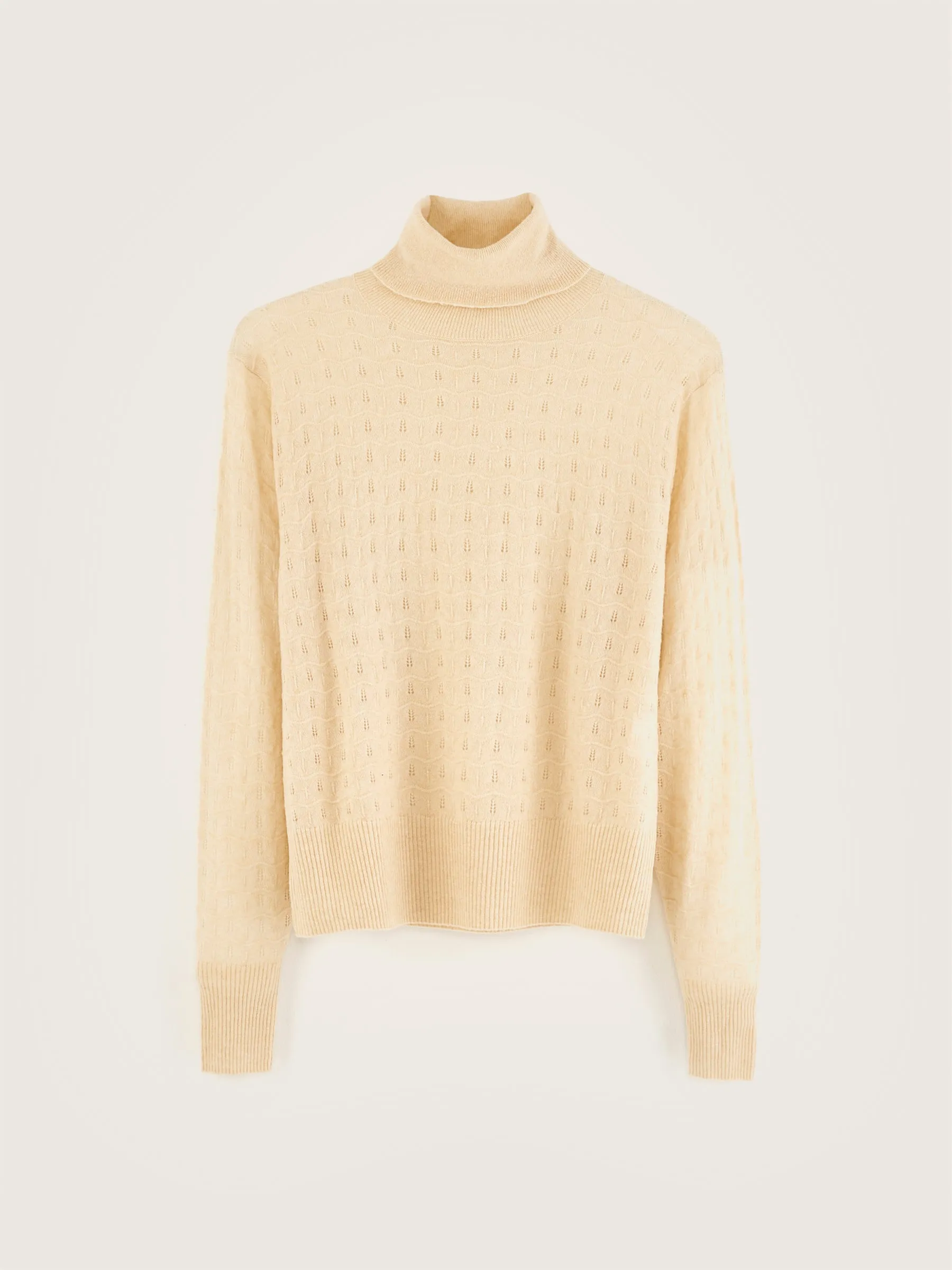 Cream Running Sweater - Style 242