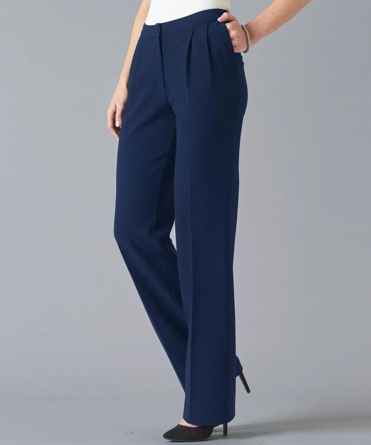 Crêpe Wide-Leg Trousers