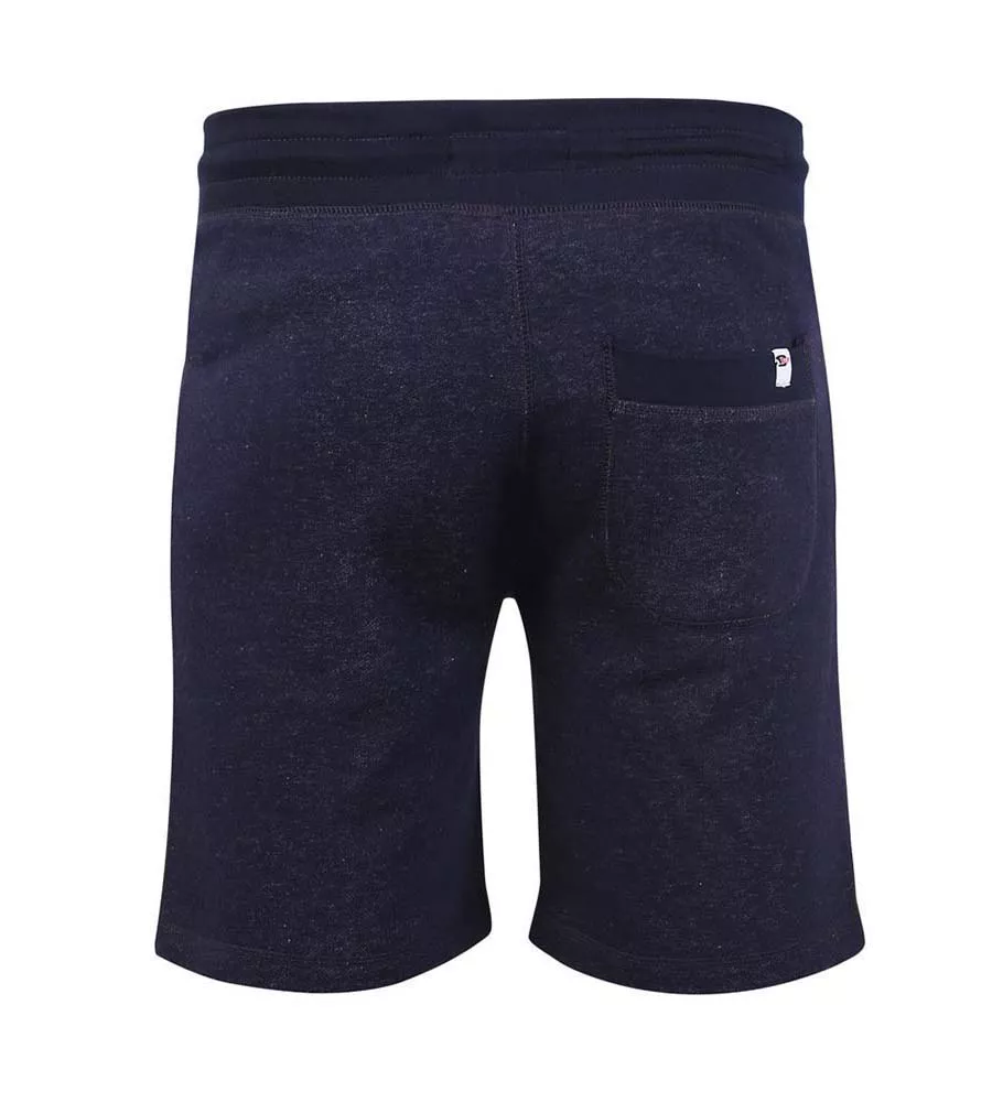 Big Men's Blue Elastic Waist Shorts with Loop Back (HARLOW 2)