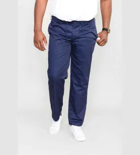 D555 Navy Rugby Trousers Pants with Elasticated Waist for Big Men