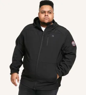 Big Mens Soft Shell Hooded Jacket (CHRISTOPHER) by D555