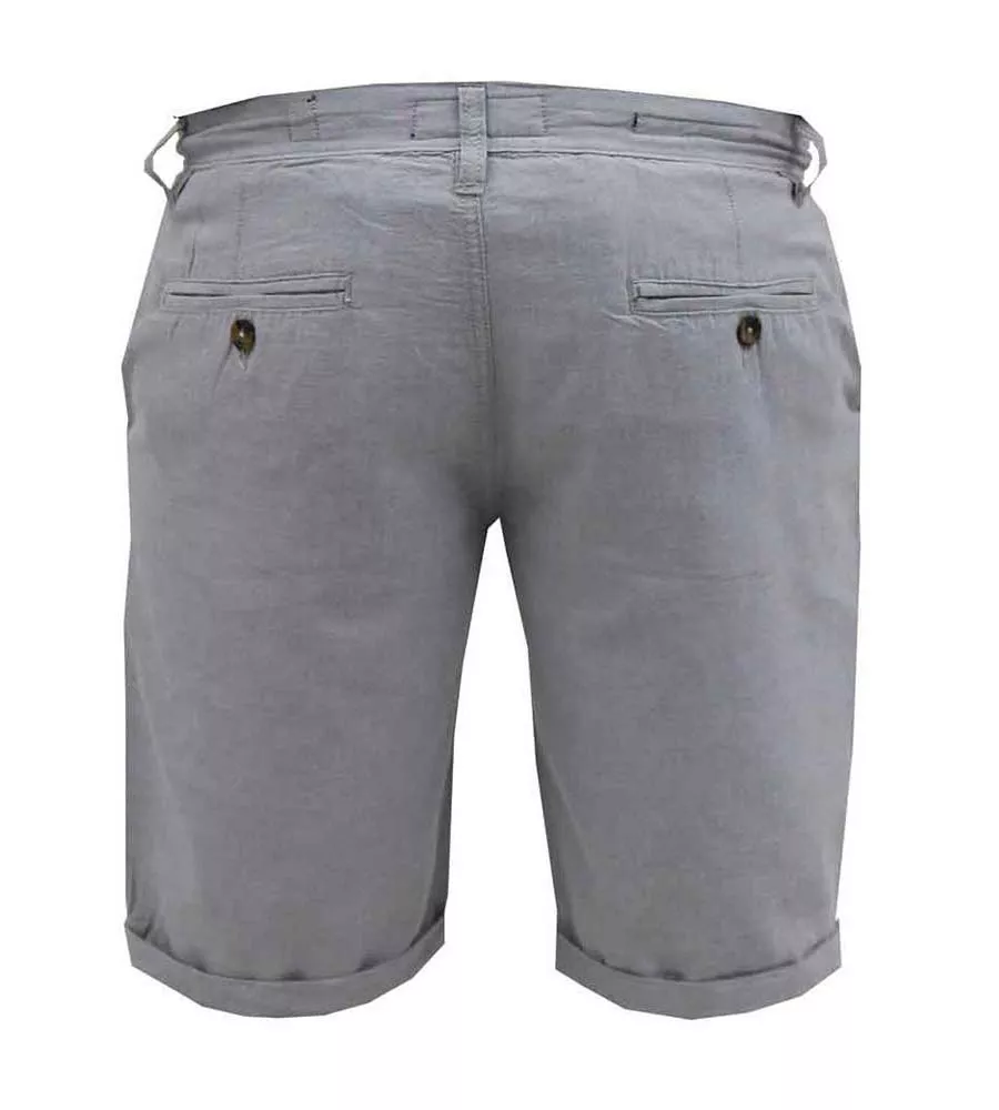 Grey Oxford D555 Mens Chino Shorts (NEWGATE)