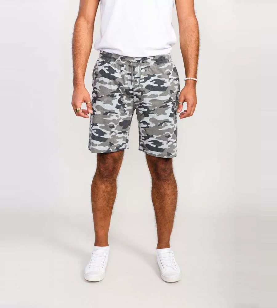 Jersey Camouflage D555 Mens Shorts With Elasticated Waist (CARLTON)