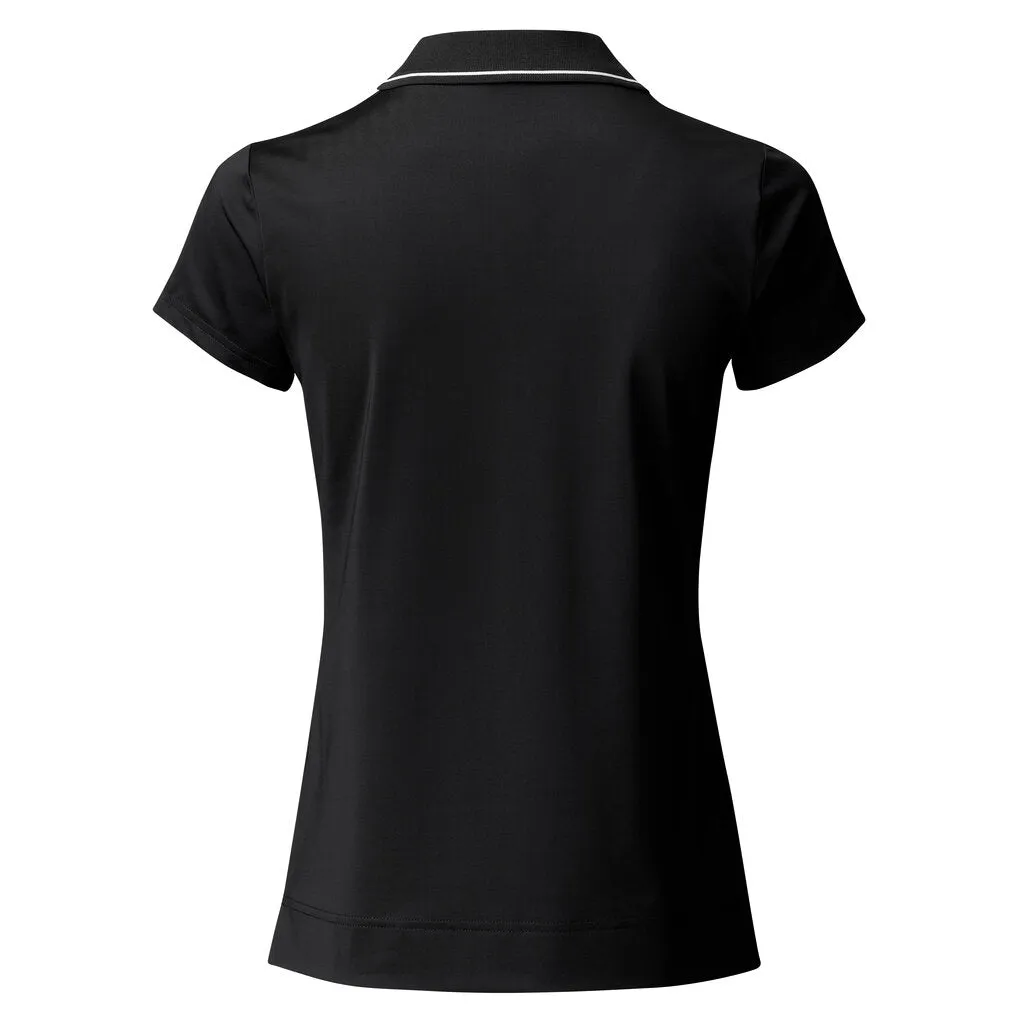 Indra Black Daily Sports Polo Cap Sleeve