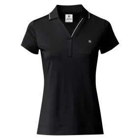 Indra Black Daily Sports Polo Cap Sleeve