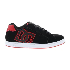 DC Black Nubuck Lace Up Skate Inspired Sneakers Shoes Net 302361-BLR Mens