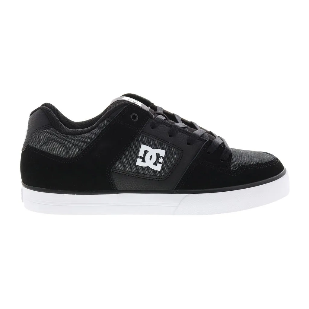 DC Black Nubuck Lace Up Skate Inspired Sneakers Shoes Pure 300660-BDS Mens